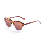 Demy brown up and white trasparent down with brown lens