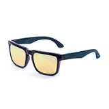 Shiny black & blue arm revo yellow lens