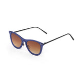 Space flat dark revo blue lens with metal gold temple
