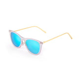 Space flat brown lens with metal gold temple