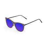 Space flat smoke lens with metal matte black temple