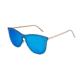Space flat revo sky blue lens with matt gold temple