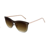 Space flat grad brown lens with matte gold temple