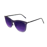 Space flat grad smoke lens with matte black temple