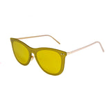 Space flat gold revo lens with matte gold temple