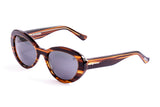 Shiny black & Demy brown frame with smoke lens