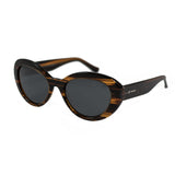 Demy brown frame with smoke lens