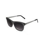 Matte black transparent frame with smoke lens