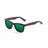 Frame matte black with revo green lens
