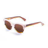 Frame brown/white up with brown lens