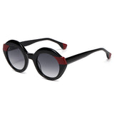 Shiny black with gradient gery lens